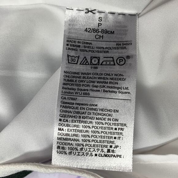 Banana Republic Womens Small White 100% Polyester Floral Sleeveless V Neck Top - Picture 6 of 7